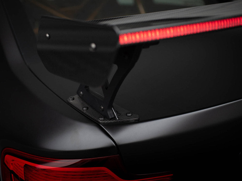 Maxton Design Carbon Spoiler With External Brackets Uprights + LED BMW M2 F87 - CF-BM-M2-F87-WING5-EXT-245-P+LED - Image 19