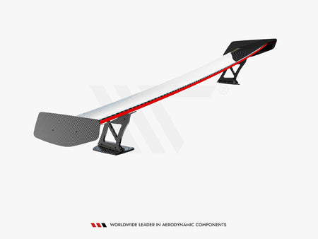 Maxton Design Carbon Spoiler With External Brackets Uprights + LED BMW M2 F87 - CF-BM-M2-F87-WING5-EXT-245-P+LED - Image 21