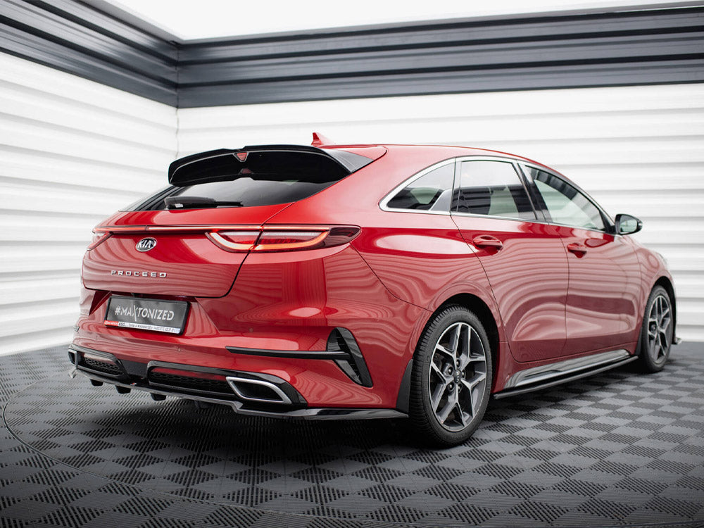 Maxton Design Central Rear Splitter (Vertical Bars) Kia ProCeed GT-Line Mk1 - KI-CE-3F-PRO-GTLINE-RD1G+RD2G - Image 2