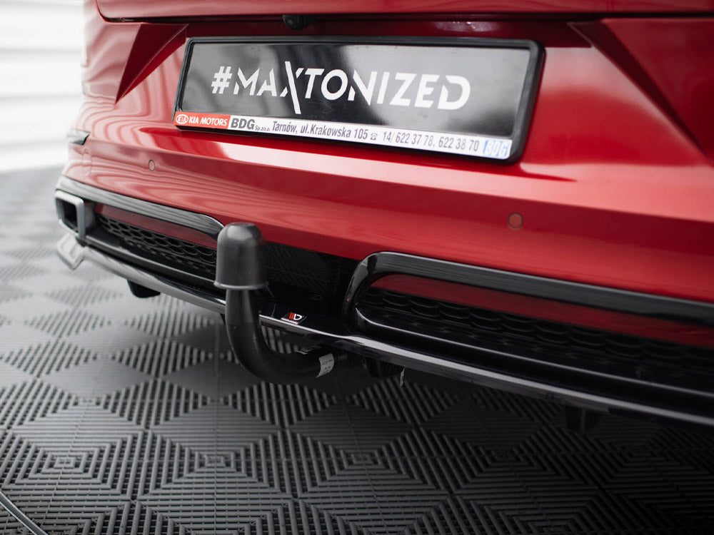 Maxton Design Central Rear Splitter (Vertical Bars) Kia ProCeed GT-Line Mk1 - KI-CE-3F-PRO-GTLINE-RD1G+RD2G - Image 7