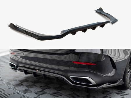 Maxton Design Rear Splitter (Vertical Bars) Mercedes-Benz E AMG-Line W214 - ME-E-214-AMGLINE-RD1G+RD2G - Image 1