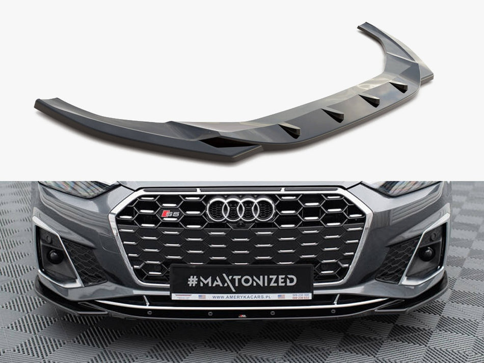 Maxton Design Front Splitter V.1 Audi S5 / A5 S-Line F5 Facelift - AU-S5-2F-FD1G - Image 1