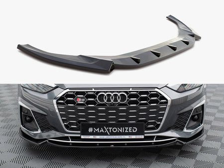 Maxton Design Front Splitter V.2 Audi S5 / A5 S-Line F5 Facelift - AU-S5-2F-FD2G - Image 1