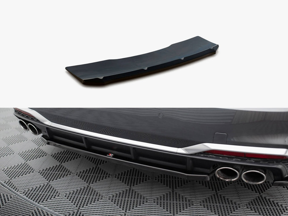Maxton Design Central Rear Splitter S5 Sportback / Coupe F5 Facelift - AU-S5-2F-SB-RD1G - Image 1