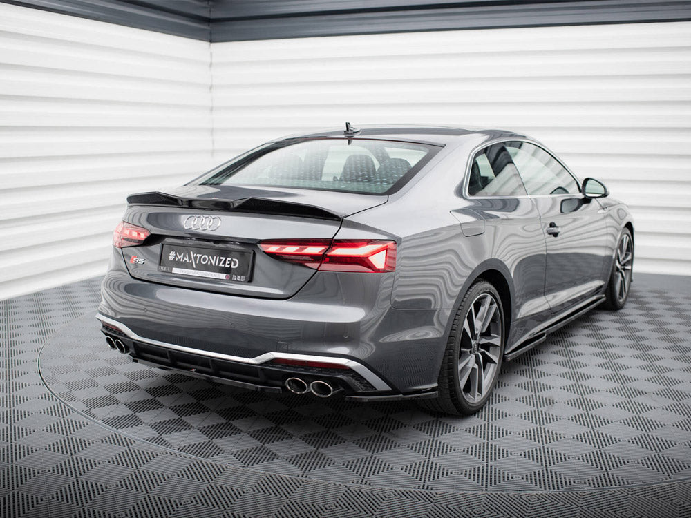 Maxton Design Central Rear Splitter S5 Sportback / Coupe F5 Facelift - AU-S5-2F-SB-RD1G - Image 2
