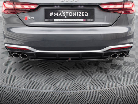 Maxton Design Central Rear Splitter S5 Sportback / Coupe F5 Facelift - AU-S5-2F-SB-RD1G - Image 3