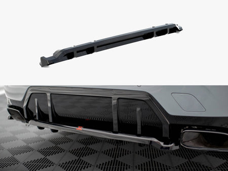 Maxton Design Central Rear Splitter (Vertical Bars) V.1 BMW M340i G20 / G21 Facelift - BM-3-20F-M-RD1G+RD2G - Image 1