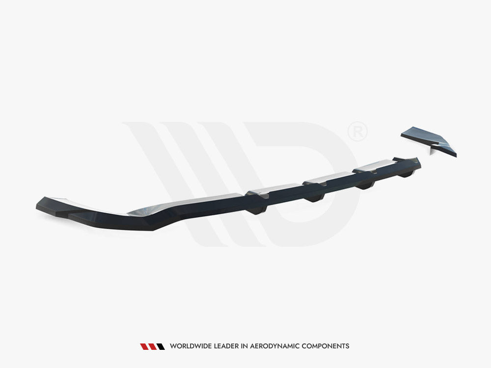 Maxton Design Central Rear Splitter (Vertical Bars) Hyundai Tucson N-Line Mk4 - HY-TU-4-NLINE-RSD1G+RD1G - Image 6