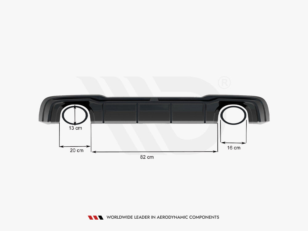 Rear Valance V.2 Audi RS3 8V Sportback Facelift