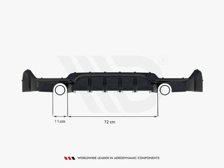 Rear Valance BMW 4 Coupe / Gran Coupe / Cabrio M-Pack F32 / F36 / F33 (Version with single exhausts on both sides)