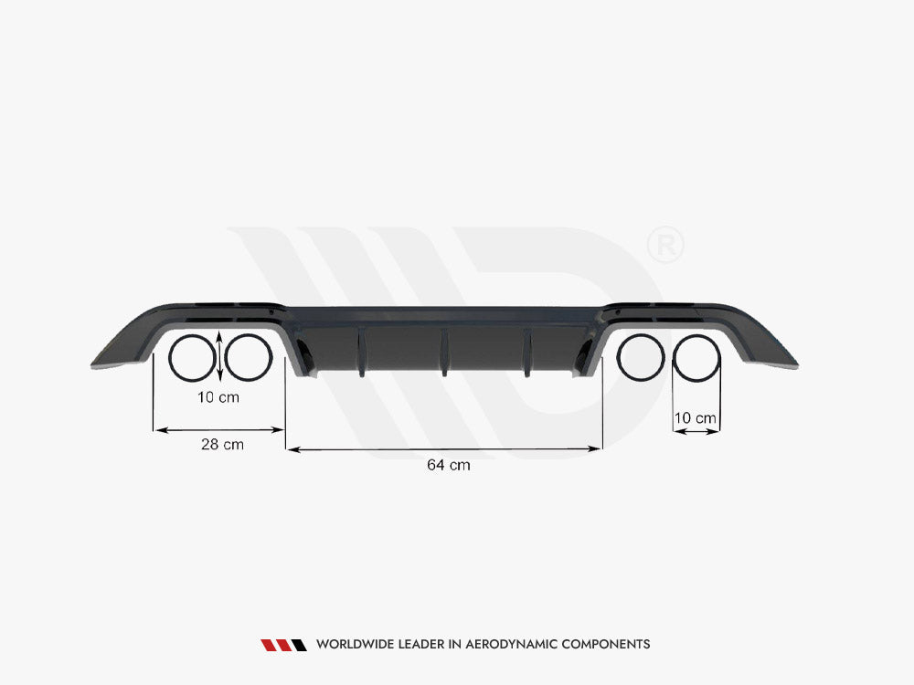 Maxton Design Rear Valance VW Golf R Mk7 - VW-GO-7-R-RS1G - Image 6