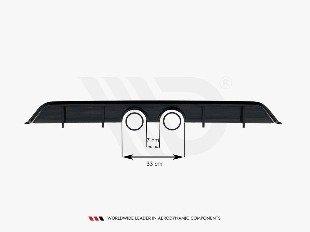 Maxton Design Rear Valance V.2 Volkswagen Scirocco Mk3 (R32 Exhaust) - VW-SC-3-RS2G+RS2RG - Image 9