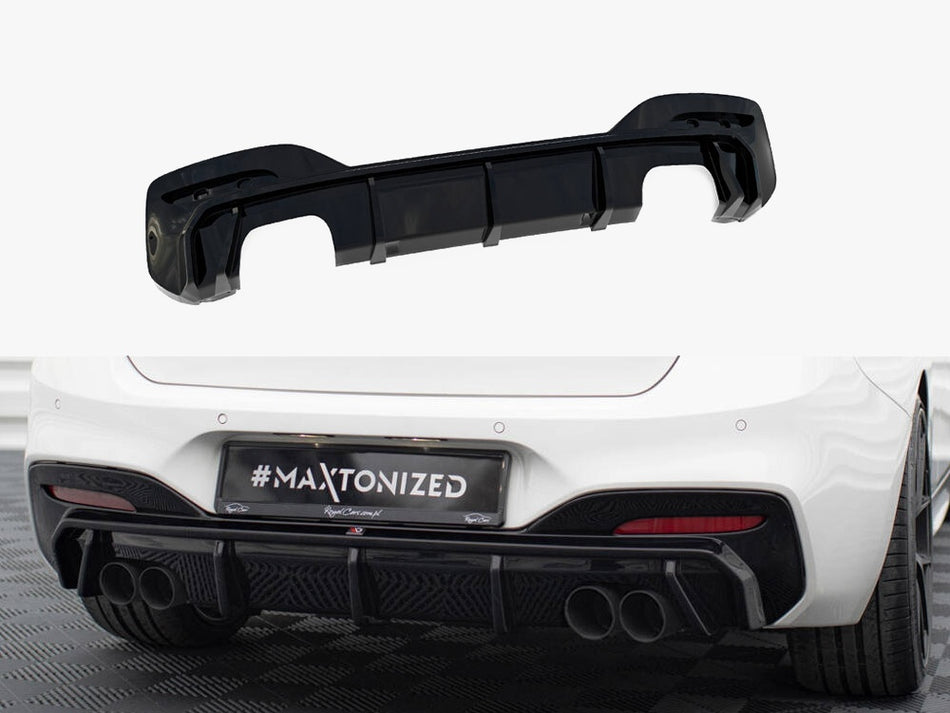 Maxton Design Rear Valance V.3 BMW 1 M-Pack / M140i F20 Facelift (Version with dual exhausts on both sides) - BM-1-F20F-M-RS3GOO_OO - Image 1