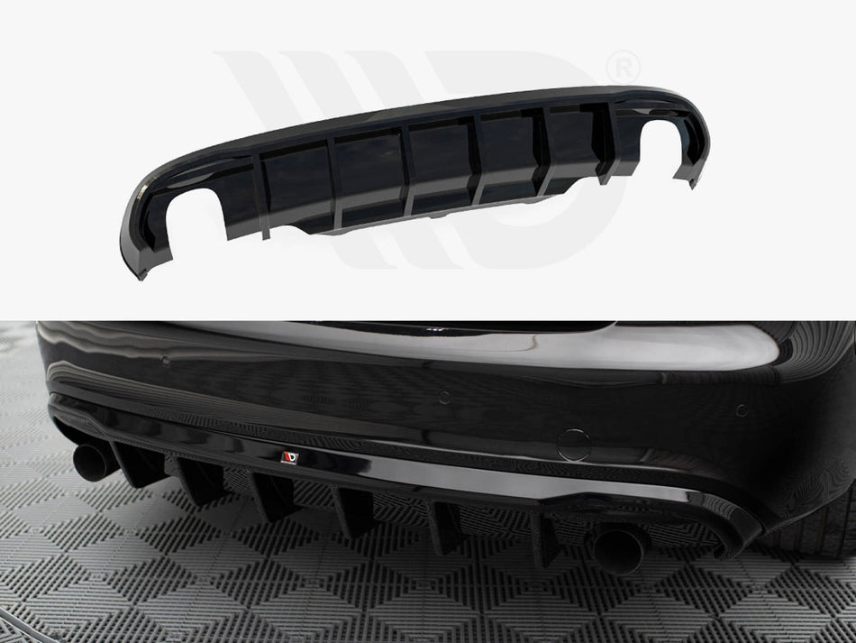 MAXTON DESIGN Rear Valance Audi A5 Coupe / Cabrio S-Line 8T (Version with single exhausts on both sides)
