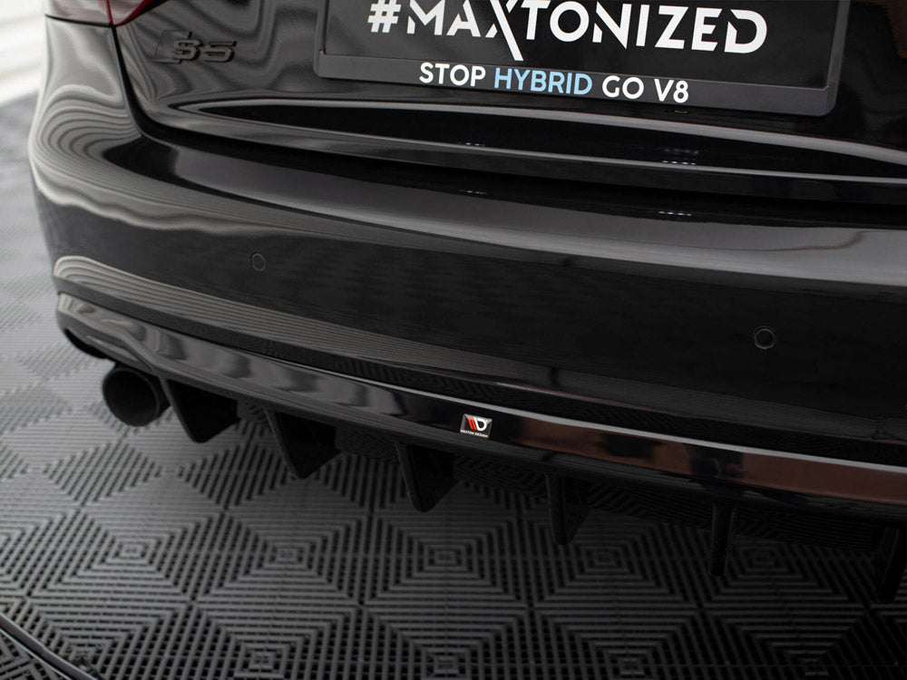Maxton Design Rear Valance Audi S5 / A5 S-Line Coupe / Cabrio 8T (Version with single exhausts on both sides) - AU-S5-1-RS1GO_O - Image 5