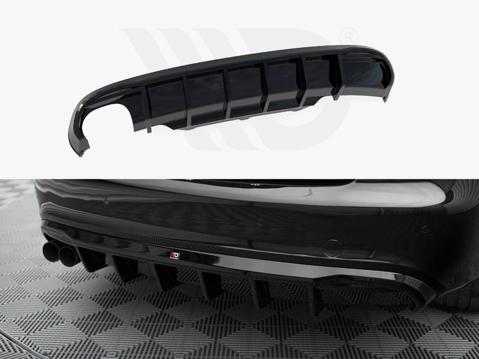 MAXTON DESIGN Rear Valance Audi A5 Coupe / Cabrio S-Line 8T (Single side dual exhaust version)