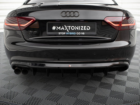 Maxton Design Rear Valance Audi S5 / A5 S-Line Coupe / Cabrio 8T (Single side dual exhaust version) - AU-S5-1-RS1GOO_ - Image 4