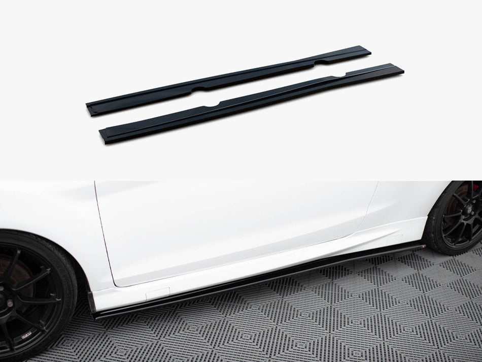 Maxton Design Side Skirts Diffusers Ford Fiesta Mk7 Facelift ST / Zetec S - FO-FI-7/7F-ST-SD1G - Image 1