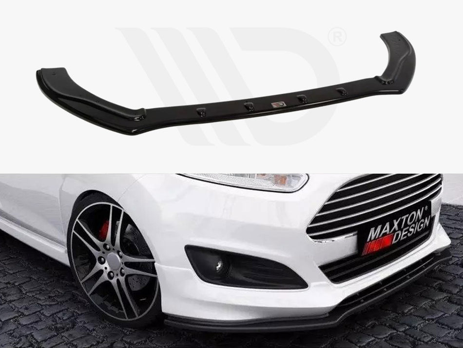MAXTON DESIGN Front Splitter V.1 Ford Fiesta ST-Line Mk7 FL - Textured