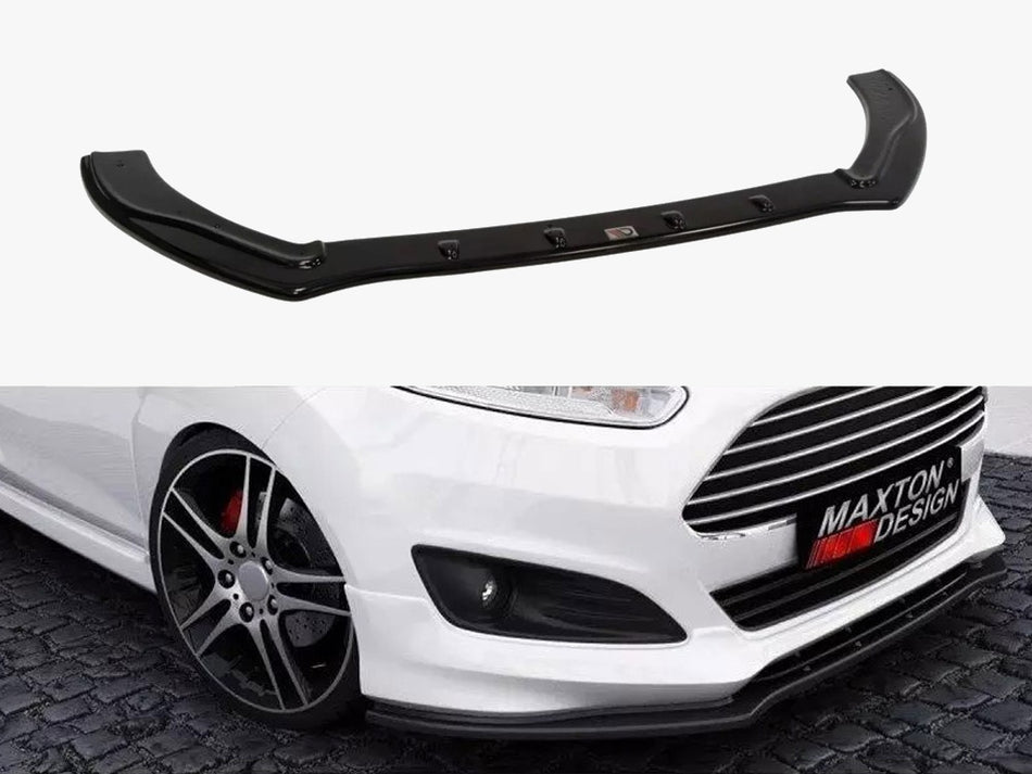 Maxton Design Front Splitter V.1 Ford Fiesta ST-Line Mk7 FL - FO-FI-7F-STLINE-FD1G - Image 1