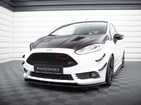 Maxton Design Front Splitter V.1 Ford Fiesta ST Mk7 FL - FO-FI-7F-ST-FD1G - Image 2