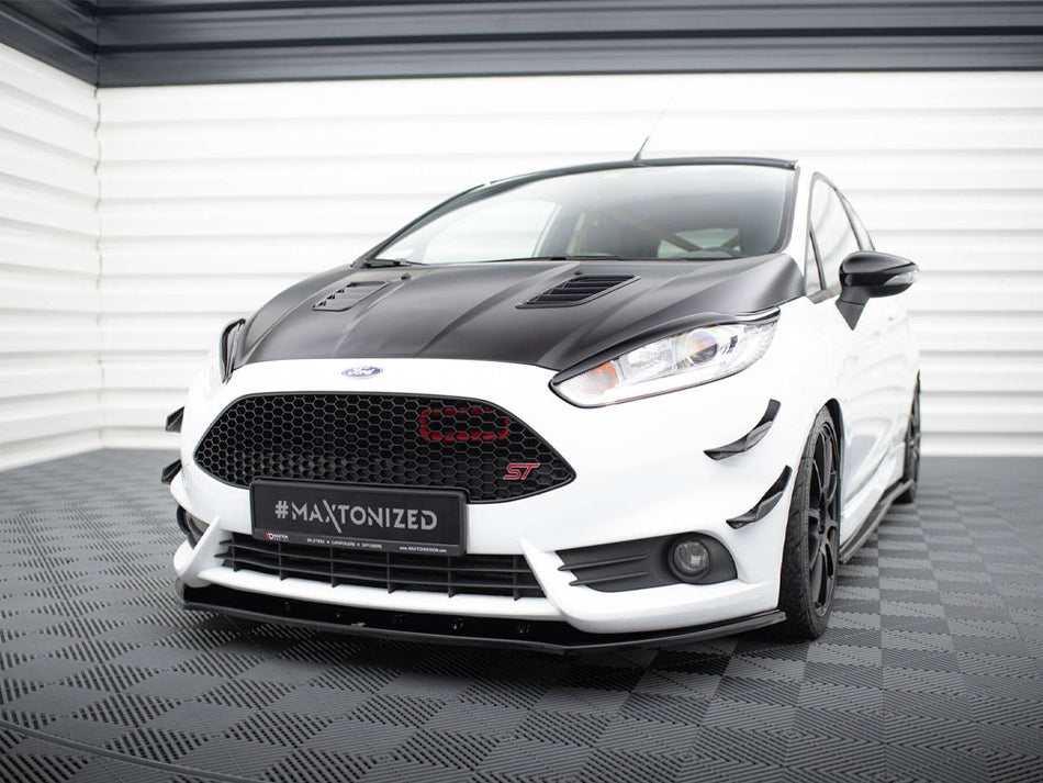 Maxton Design Front Splitter V.1 Ford Fiesta ST Mk7 FL - FO-FI-7F-ST-FD1G - Image 2