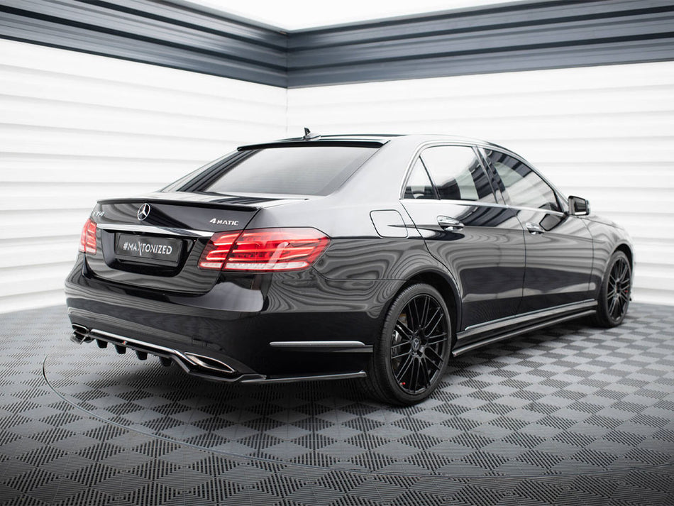 Maxton Design Rear Splitter (Vertical Bars) Mercedes-Benz E W212 Facelift - ME-E-212F-RD1G+RD2G - Image 2
