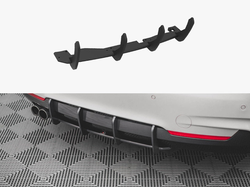 Maxton Design Street PRO Rear Diffuser V.1 BMW 4 M-Pack F32 - BM4F32MPACKCNC-RS3B - Image 1