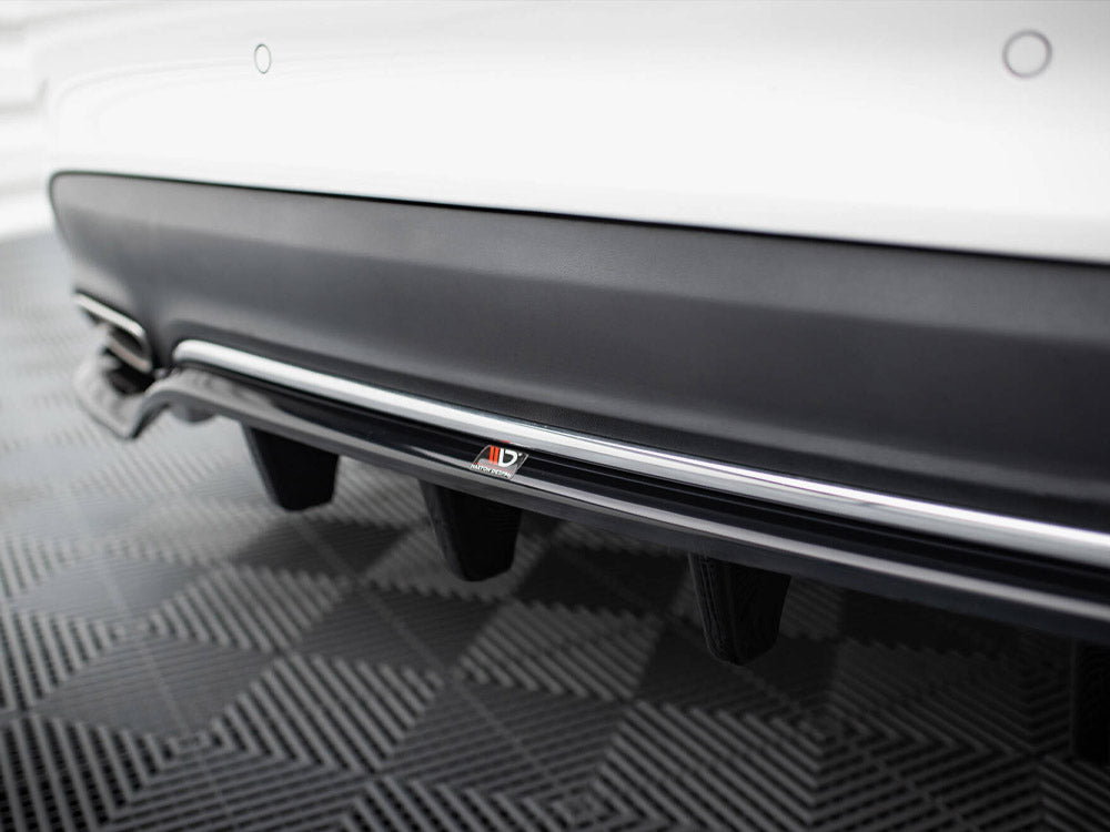 Maxton Design Rear Splitter (Vertical Bars) Mercedes-Benz CLA C117 Facelift - ME-CLA-117F-RD1G+RD2G - Image 4