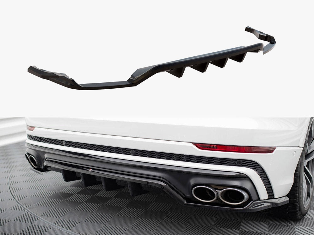 Maxton Design Central Rear Splitter (Vertical Bars) V.2 Audi SQ8 Mk1 - AU-SQ8-1-RD1G+RD2G - Image 1
