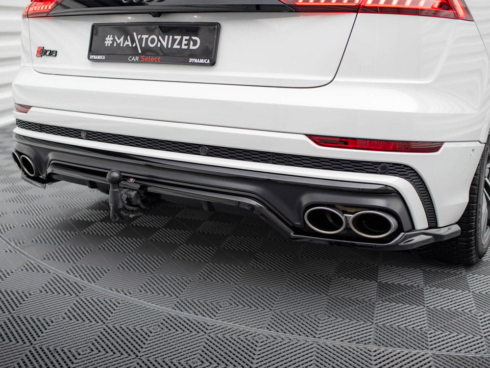 Maxton Design Central Rear Splitter (Vertical Bars) V.2 Audi SQ8 Mk1 - AU-SQ8-1-RD1G+RD2G - Image 5