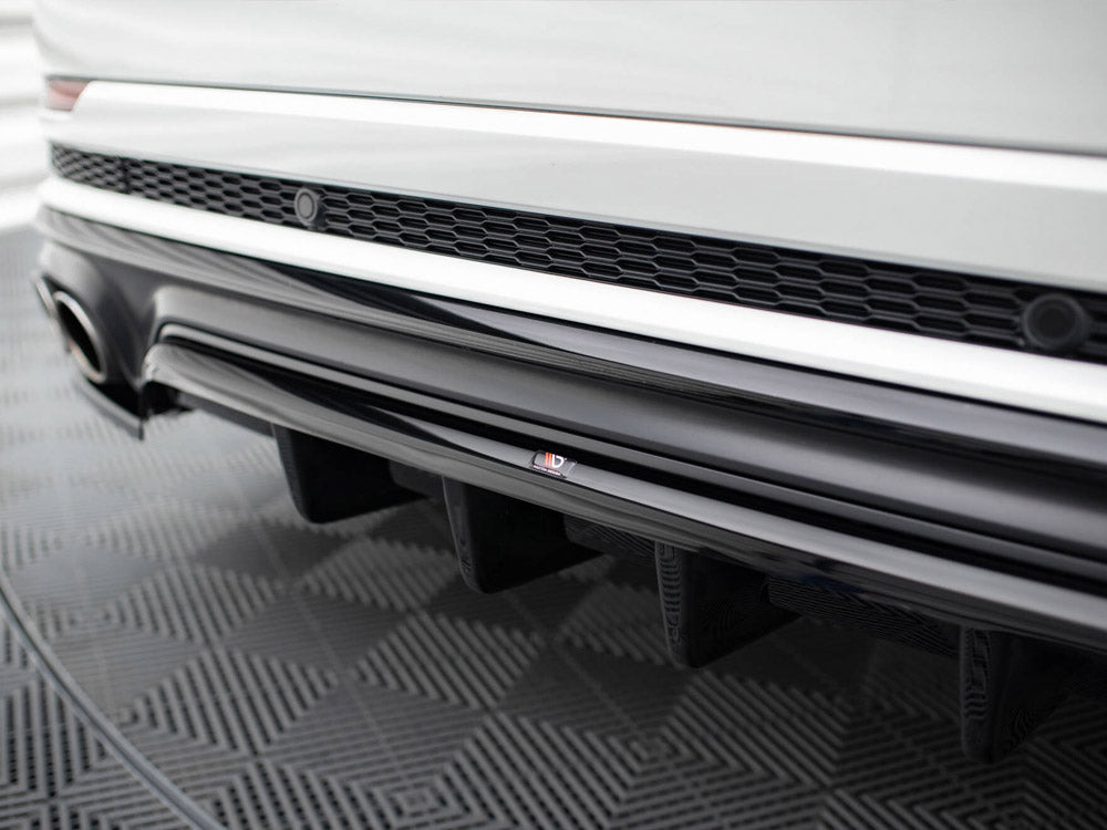 Maxton Design Central Rear Splitter (Vertical Bars) V.2 Audi SQ8 Mk1 - AU-SQ8-1-RD1G+RD2G - Image 6