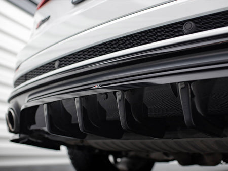 Maxton Design Central Rear Splitter (Vertical Bars) V.2 Audi SQ8 Mk1 - AU-SQ8-1-RD1G+RD2G - Image 8