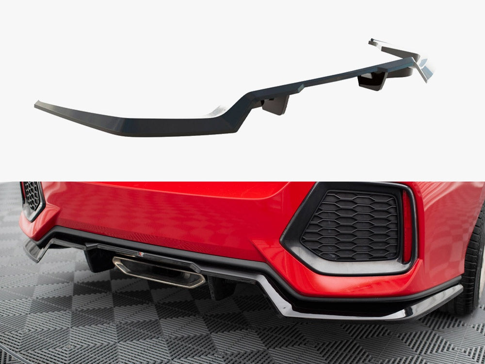 Maxton Design Central Rear Splitter (Vertical Bars) Honda Civic SI Mk10 - HO-CI-10-SI-RD1G+RD2G - Image 1