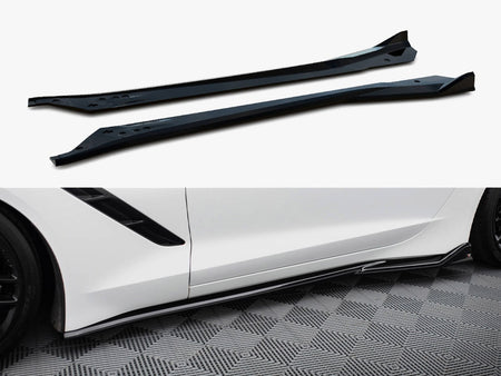 Maxton Design Side Skirts Diffusers V.2 Chevrolet Corvette C7 - CH-CO-C7-SD2G - Image 1