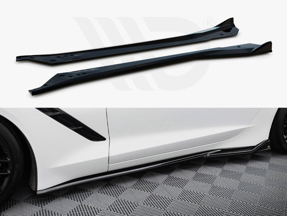 MAXTON DESIGN Side Skirts Diffusers V.2 Chevrolet Corvette C7