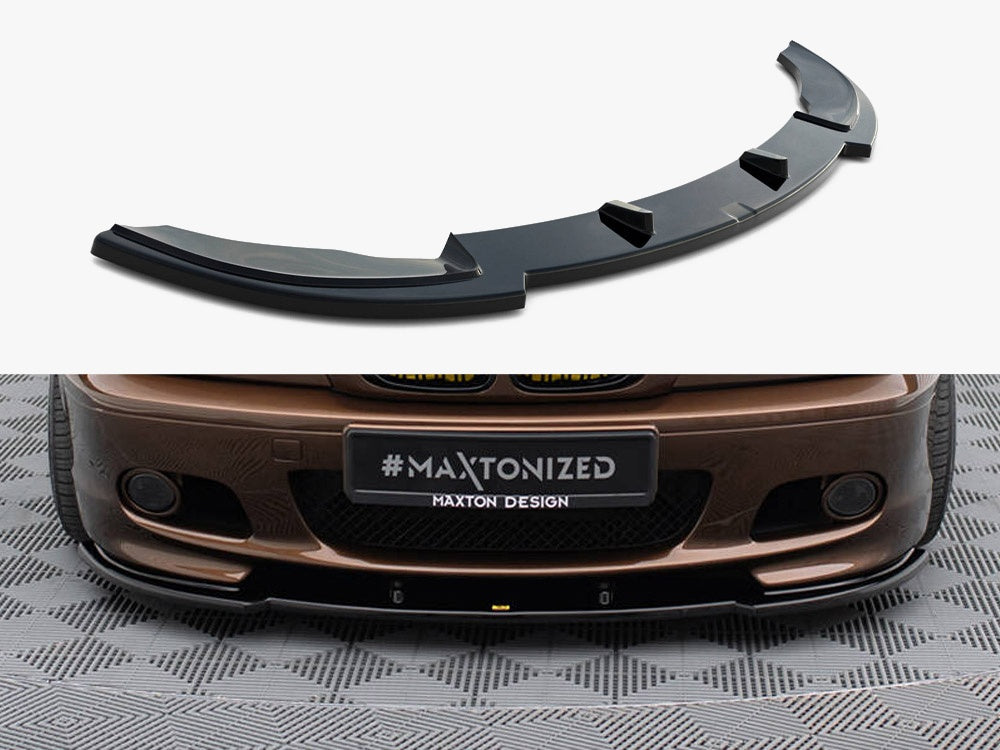 Maxton Design Front Splitter V.1 BMW 3 E46 M-Pack Coupe - BM-3-46-C-MPACK-FD1G - Image 1