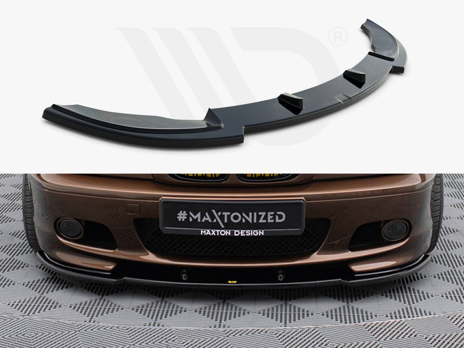 MAXTON DESIGN Front Splitter V.1 BMW 3 E46 M-Pack Coupe - Carbon Look