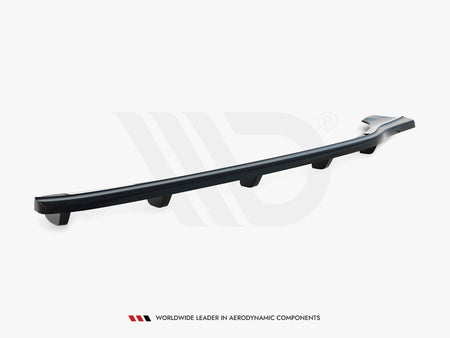 Maxton Design Central Rear Splitter (Vertical Bars) BMW 3 E46 Coupe M-Pack - Carbon Look - BM-3-46-C-MPACK-RD1+RD2C - Image 6