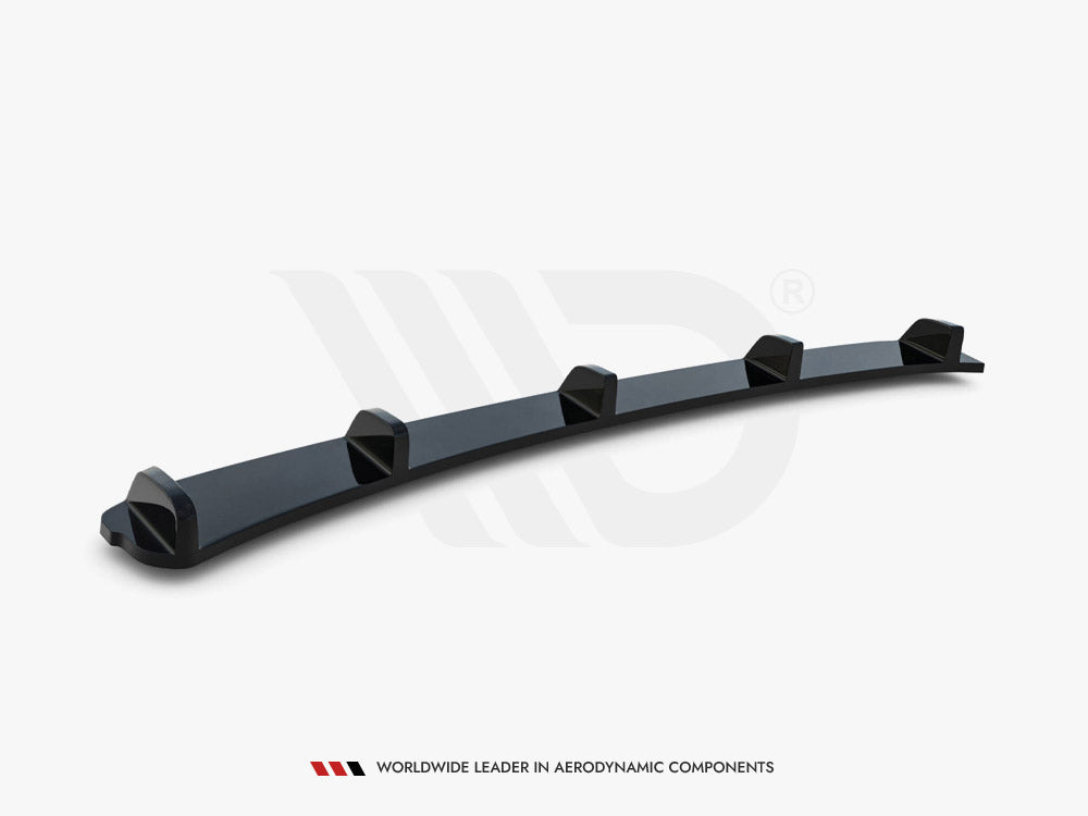 Central Rear Splitter (Vertical Bars) BMW 3 E46 Coupe M-Pack - Carbon Look