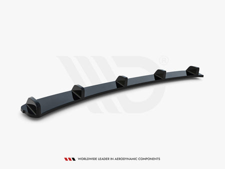 Central Rear Splitter (Vertical Bars) BMW 3 E46 Coupe M-Pack - Carbon Look