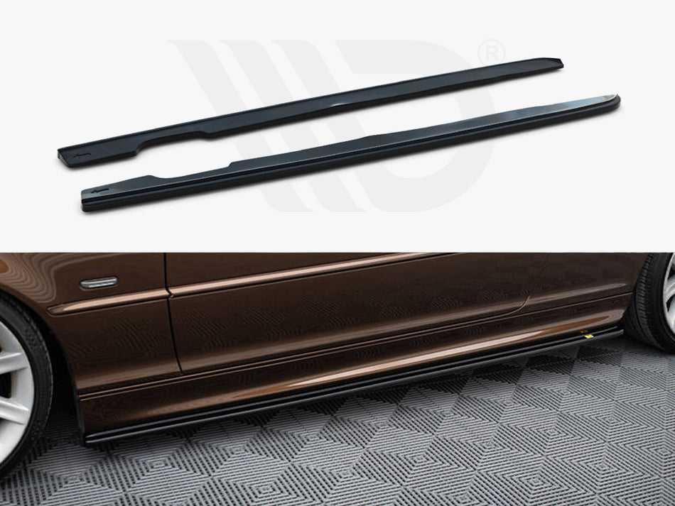 MAXTON DESIGN Side Skirts Diffusers V.1 BMW 3 E46 M-Pack Coupe - Carbon Look