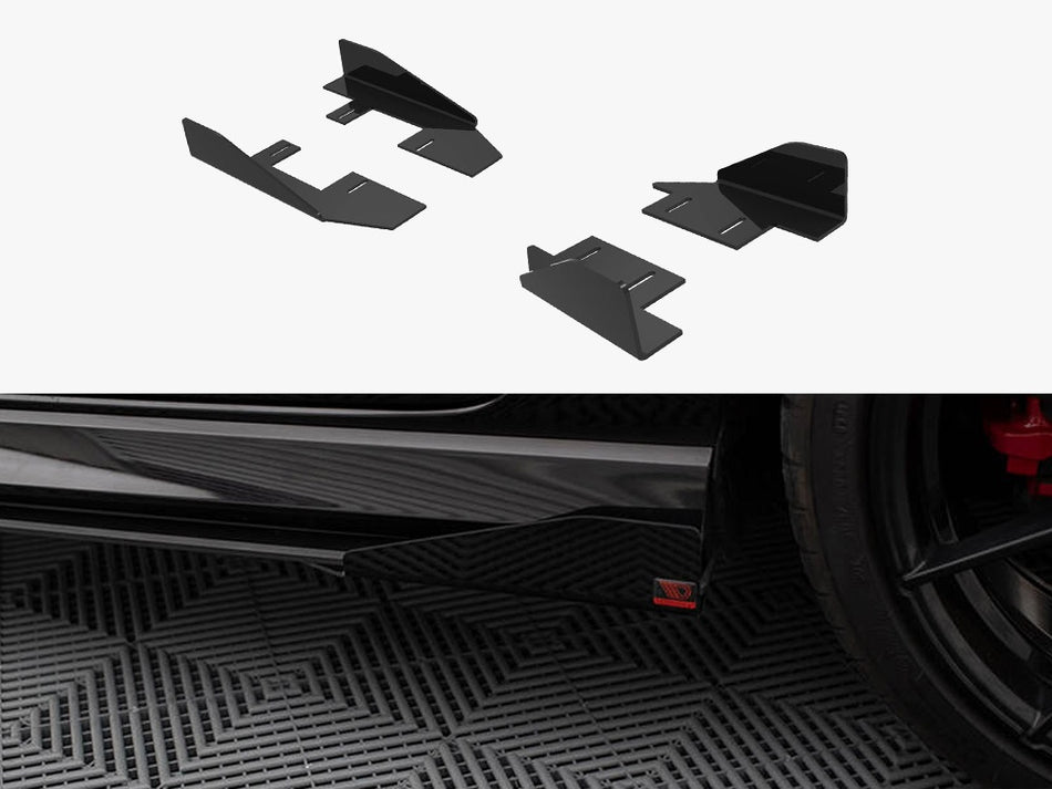 Maxton Design Side Flaps Audi RS3 Sedan 8V Facelift - AURS38VFSCNC-SF1G - Image 1