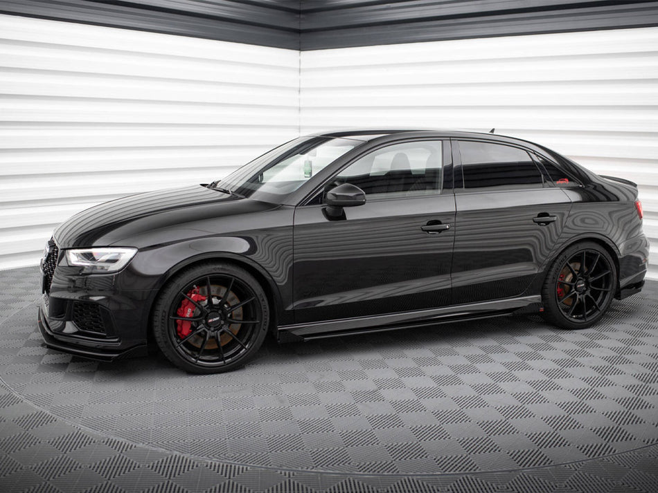 Maxton Design Side Flaps Audi RS3 Sedan 8V Facelift - AURS38VFSCNC-SF1G - Image 2