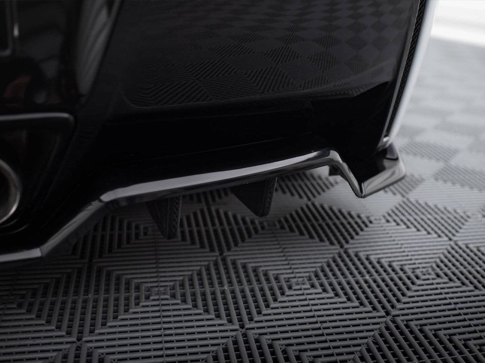 Maxton Design Central Rear Splitter (Vertical Bars) + Rear Side Splitters Chevrolet Corvette C7 - CH-CO-C7-RD3G+RD2G - Image 6