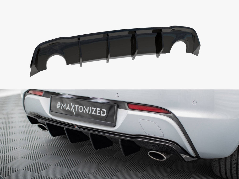 Maxton Design Rear Valance Opel Astra GTC OPC-Line J (Version with single exhausts on both sides) - OP-AS-J-GTC-OPCLINE-RS1G+RS1RG - Image 1