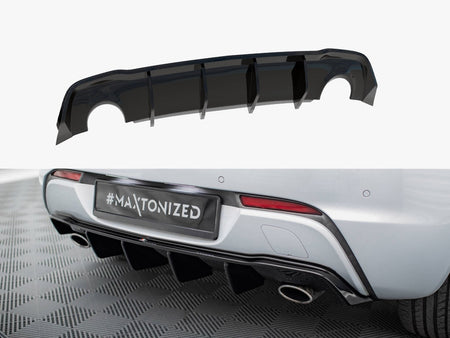 Maxton Design Rear Valance Opel Astra GTC OPC-Line J (Version with single exhausts on both sides) - OP-AS-J-GTC-OPCLINE-RS1G+RS1RG - Image 1