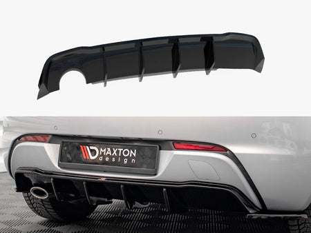 Maxton Design Rear Valance Opel Astra GTC OPC-Line J (Version with single exhaust on one side) - OP-AS-J-GTC-OPCLINE-RS1G+RS2RG - Image 1