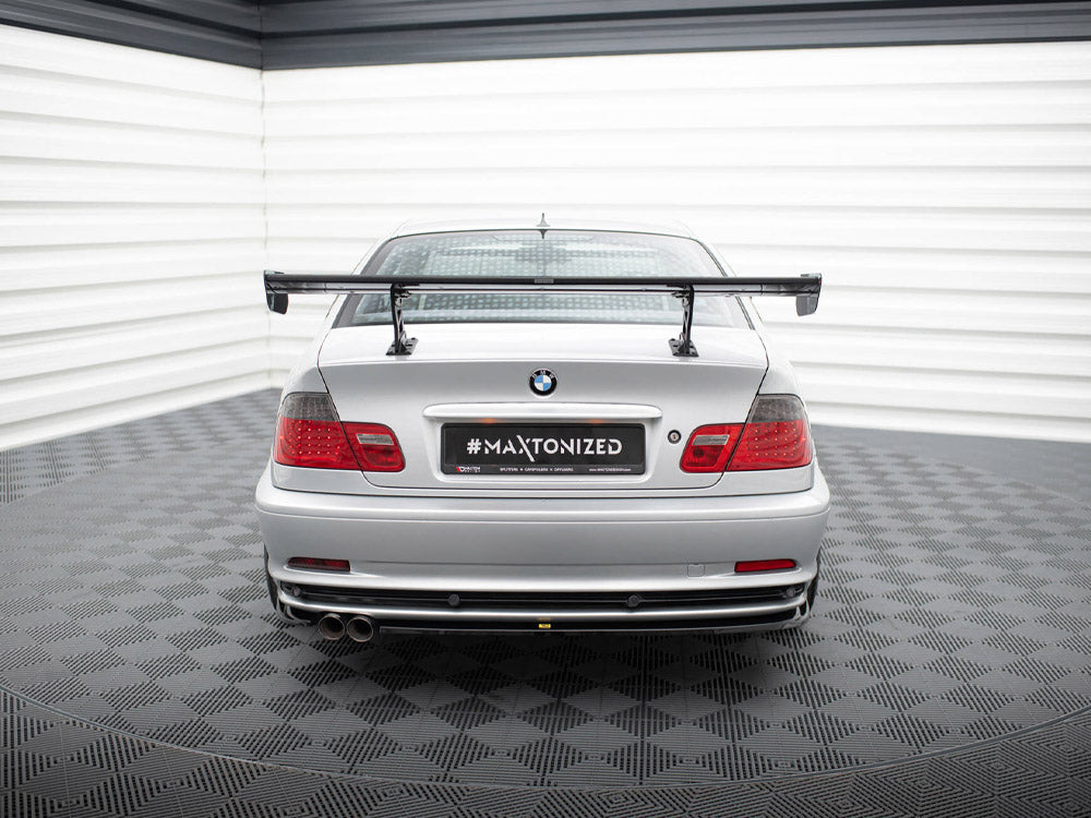 Maxton Design Carbon Spoiler With Internal Brackets Uprights BMW 3 Coupe E46 - CF-BM-3-46-C-WING5-INT-245-P - Image 2