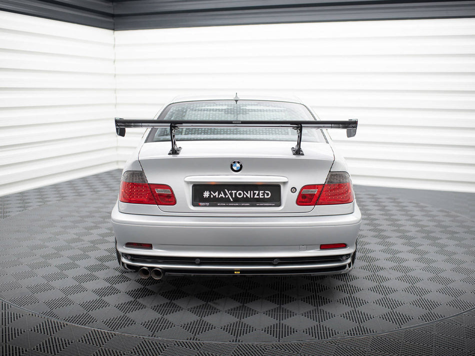 Maxton Design Carbon Spoiler With Internal Brackets Uprights BMW 3 Coupe E46 - CF-BM-3-46-C-WING5-INT-245-P - Image 2